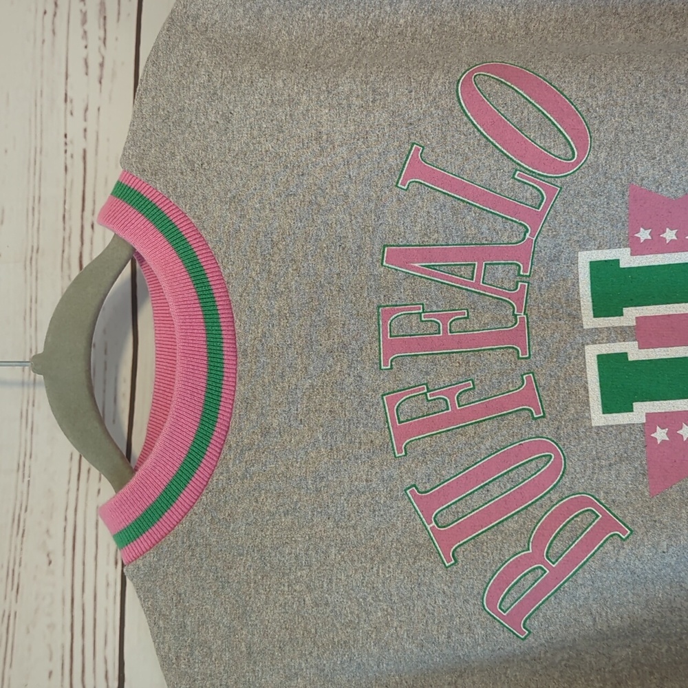 Vintage 90's Buffalo New York University Grey Crew Sweatshirt SUNY Grey Small - Picture 9 of 14